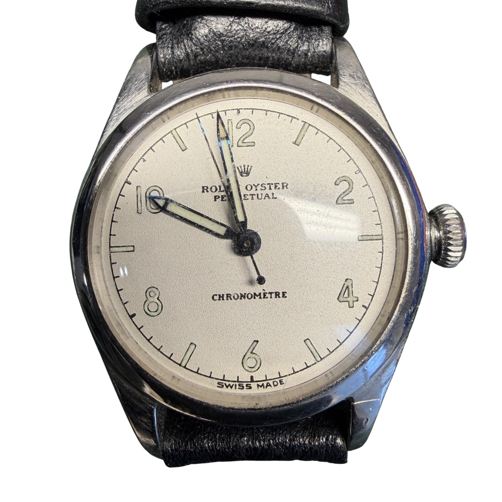 Vintage Rolex Oyster Perpetual 5006 Watch Mens 31mm Bubbleback Cream Dial 40s 50 Vintage Rolex Oyster Perpetual 5006 Watch Mens 31mm Bubbleback Cream Dial 40s 50